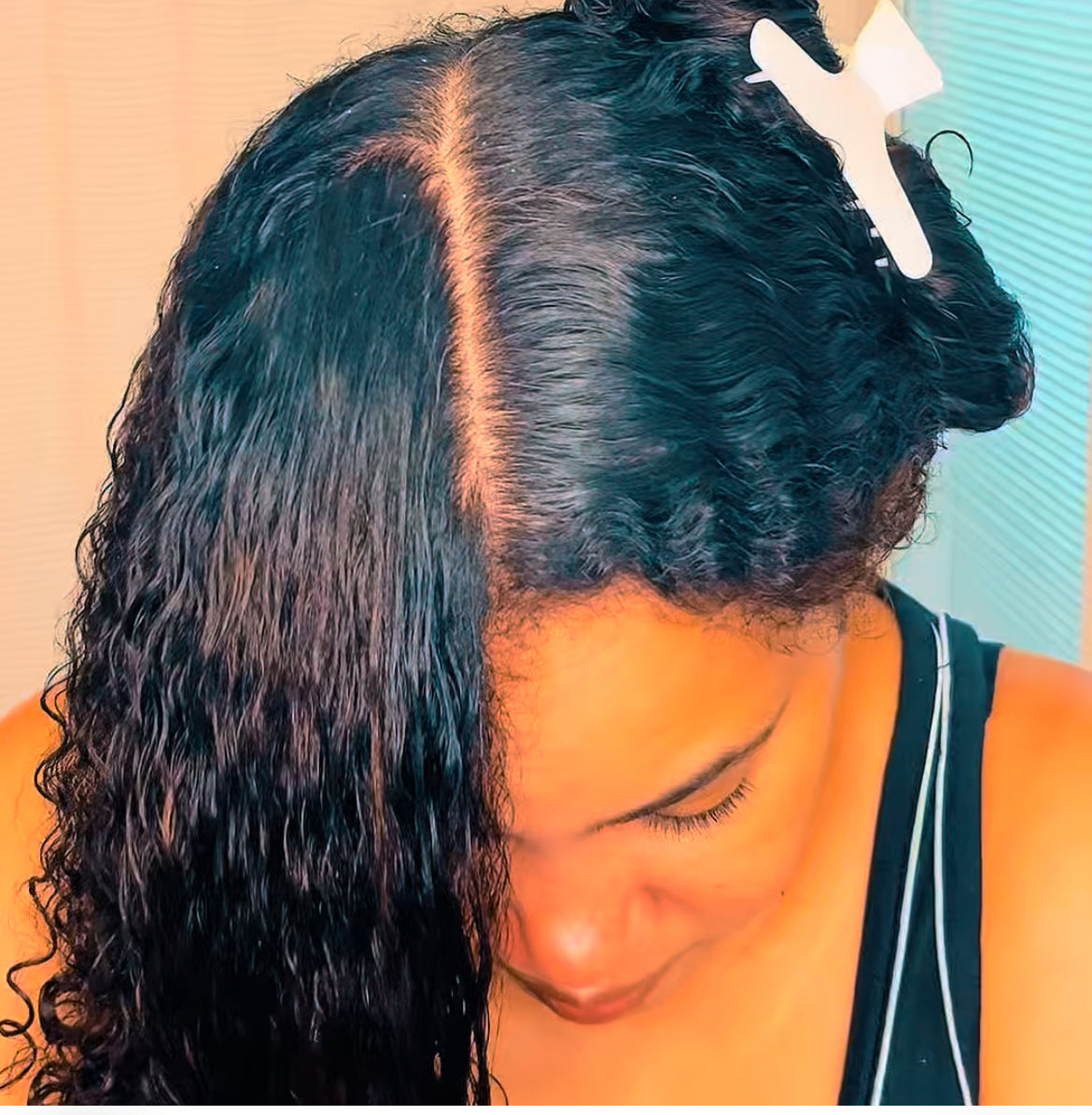 Hydrating Leave-In Hair Milk for Dry or Curly Hair – Mango Butter & Marshmallow Root Conditioner